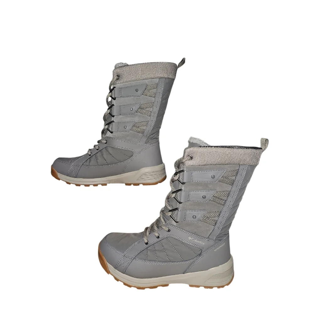 Columbia Meadows Omni Heat Waterproof‎ Snow Boots Gray Women's 8 NEW